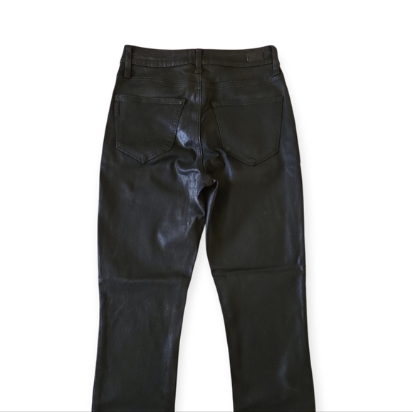 Paige Black Cheeky Fog Luxe Coating High Rise Stretch Jeans Women's Size 30 - Picture 6 of 10